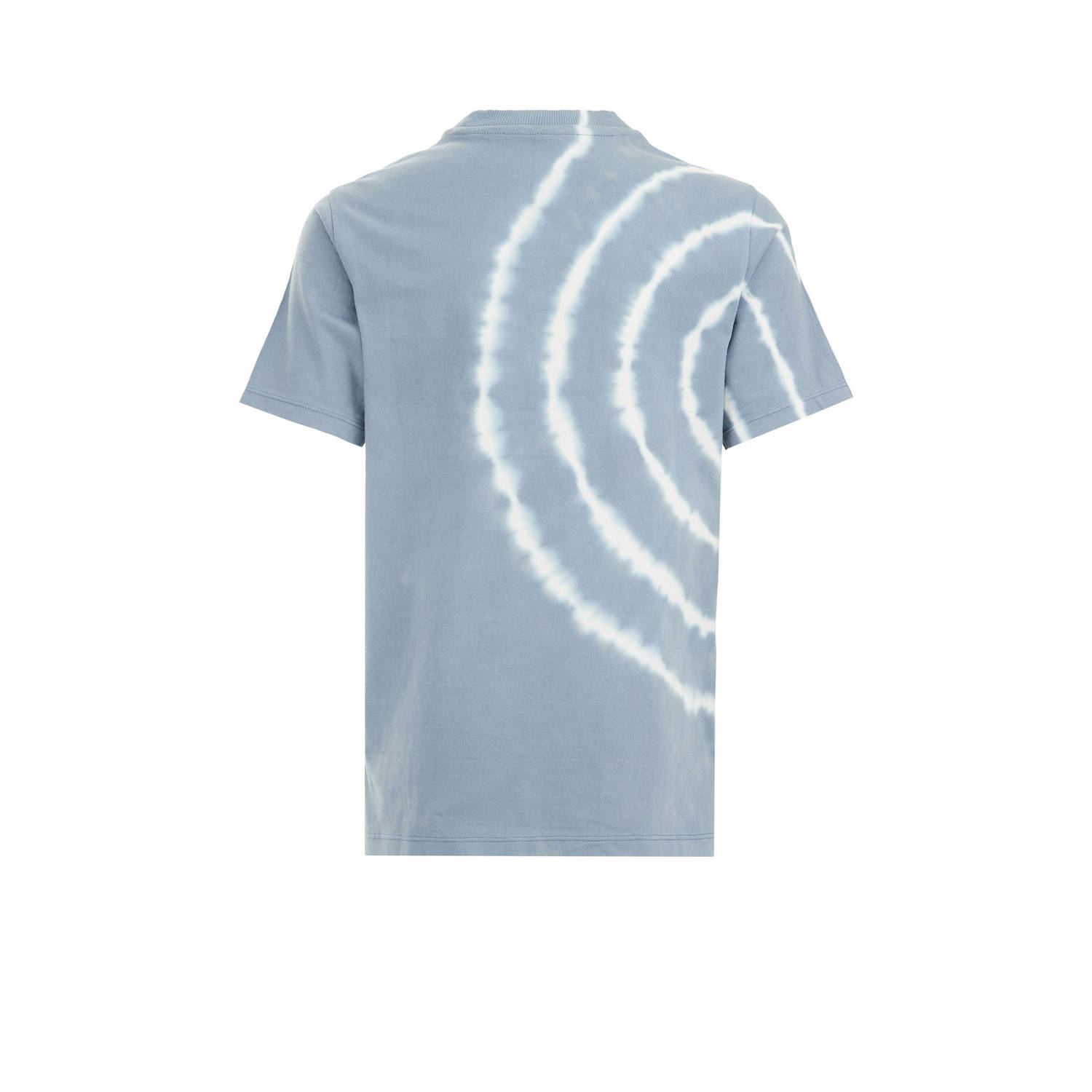 WE Fashion T-shirt met all over print blauw