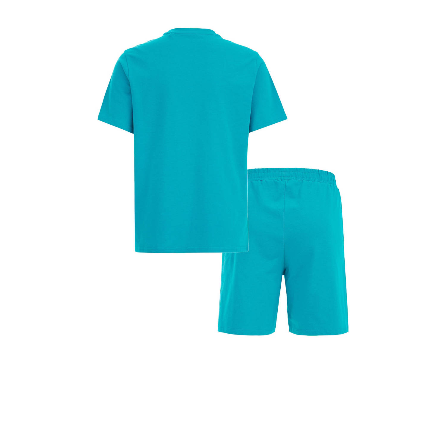 Salty Dog shortama met tekst blauw