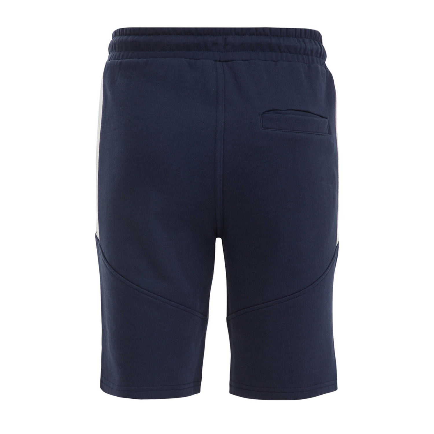 WE Fashion slim fit sweatshort donkerblauw