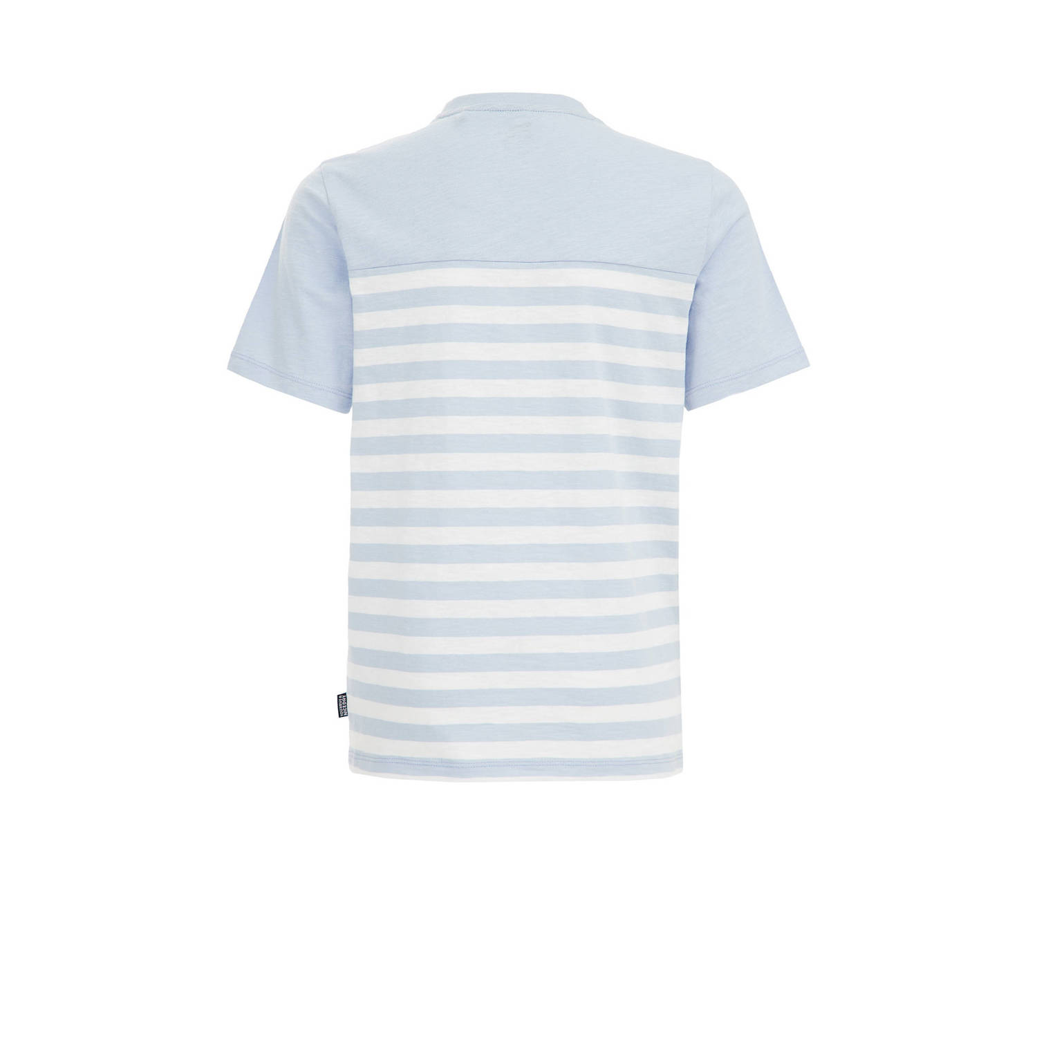WE Fashion gestreept T-shirt lichtblauw