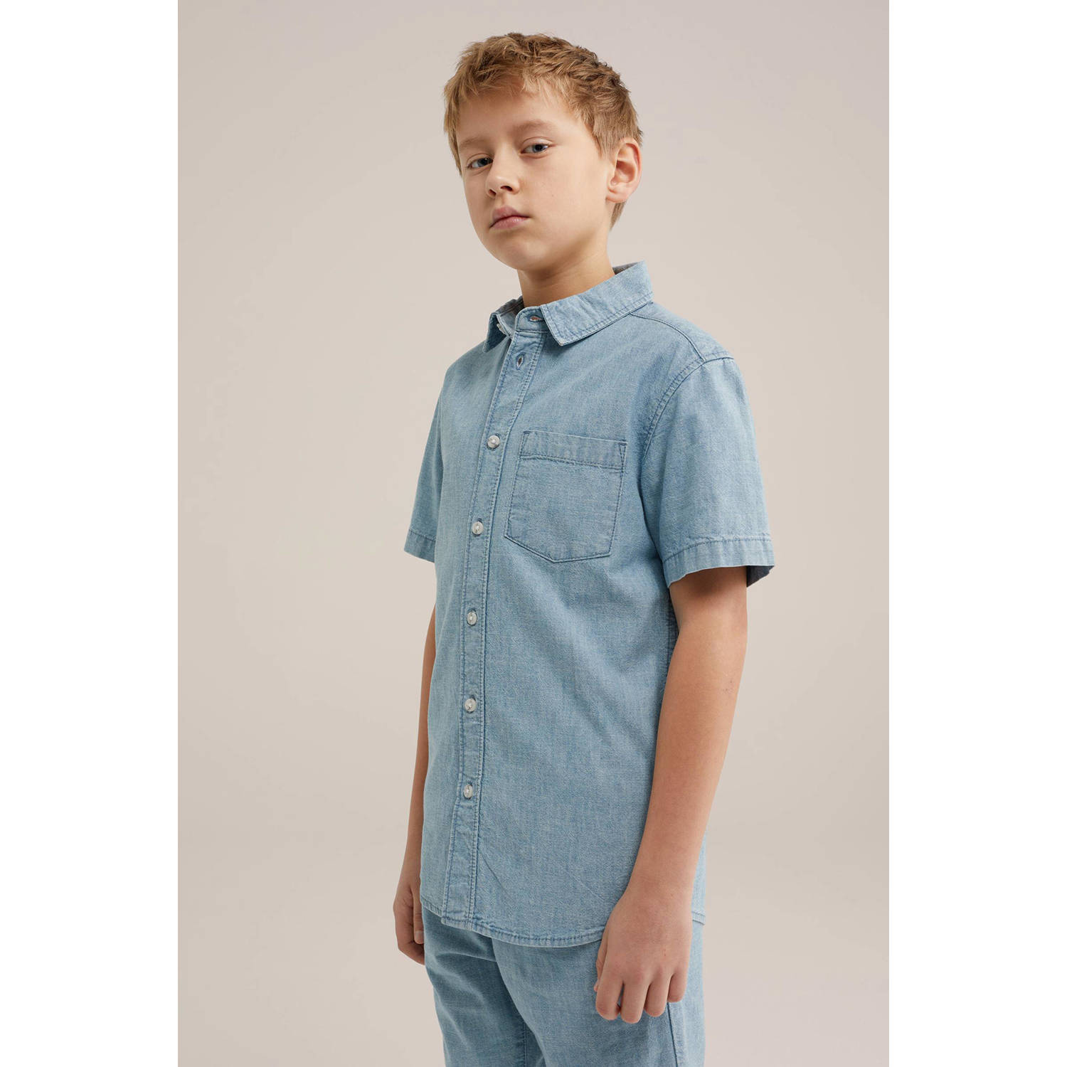 WE Fashion overhemd blauw