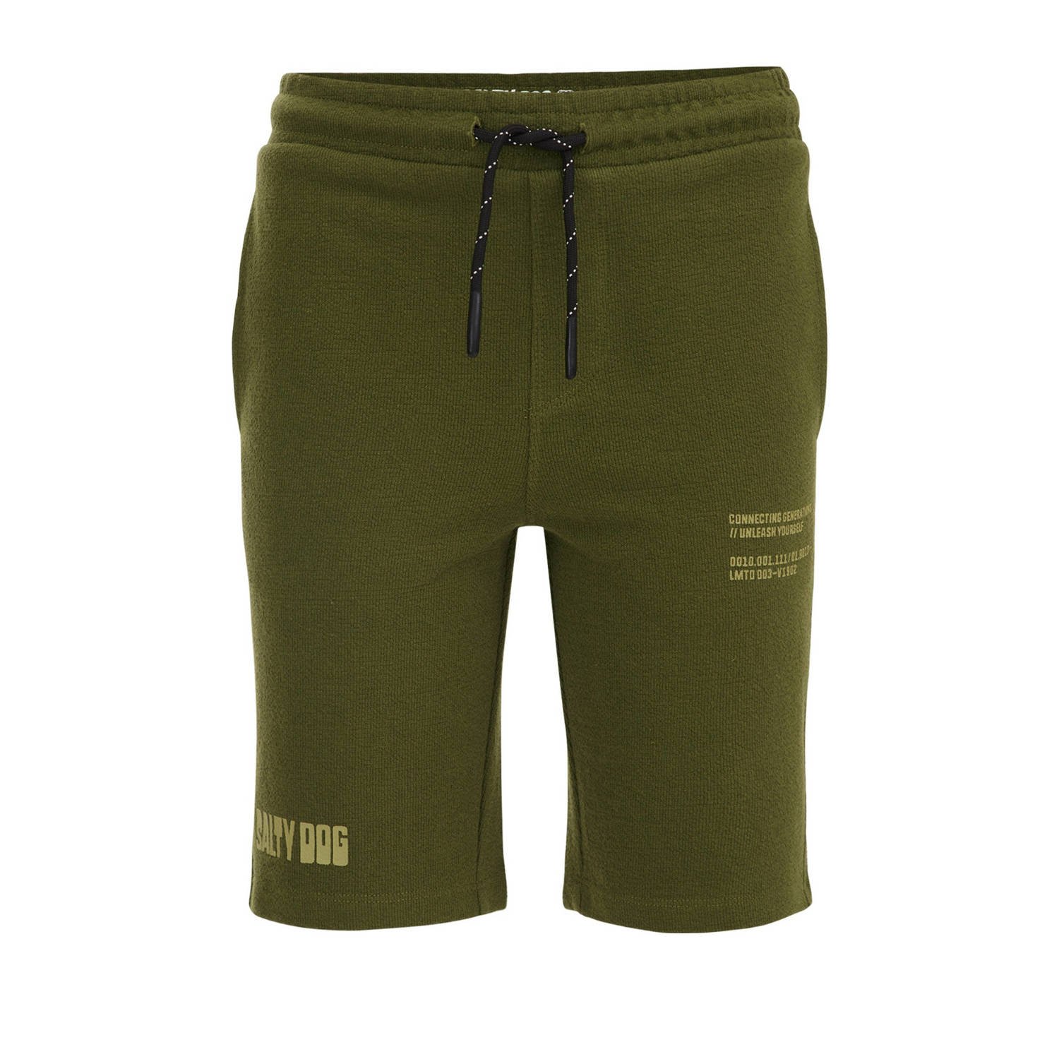 WE Fashion sweatshort mosgroen Effen 104 | Sweatshort van