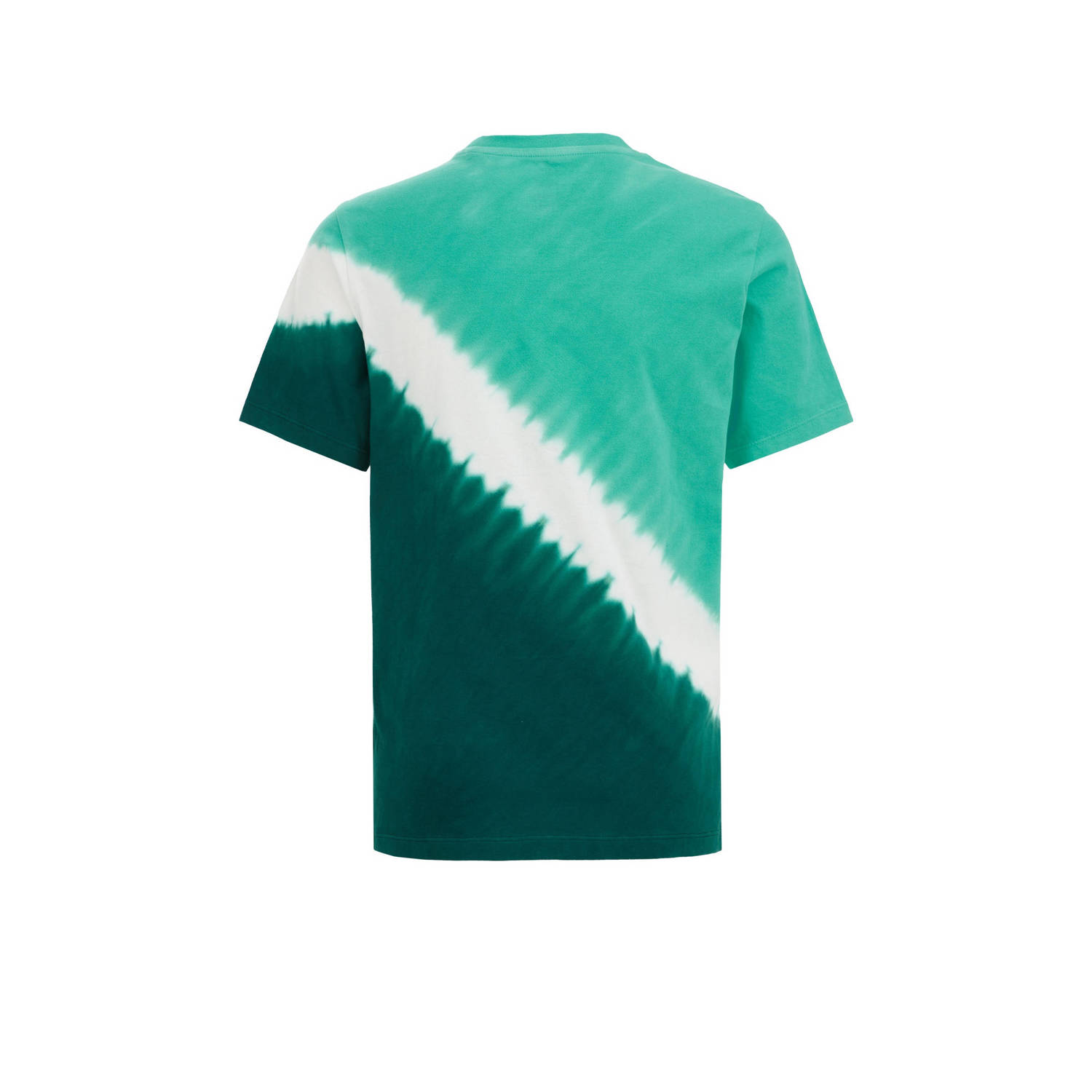 WE Fashion tie-dye T-shirt turquiose wit donkergroen
