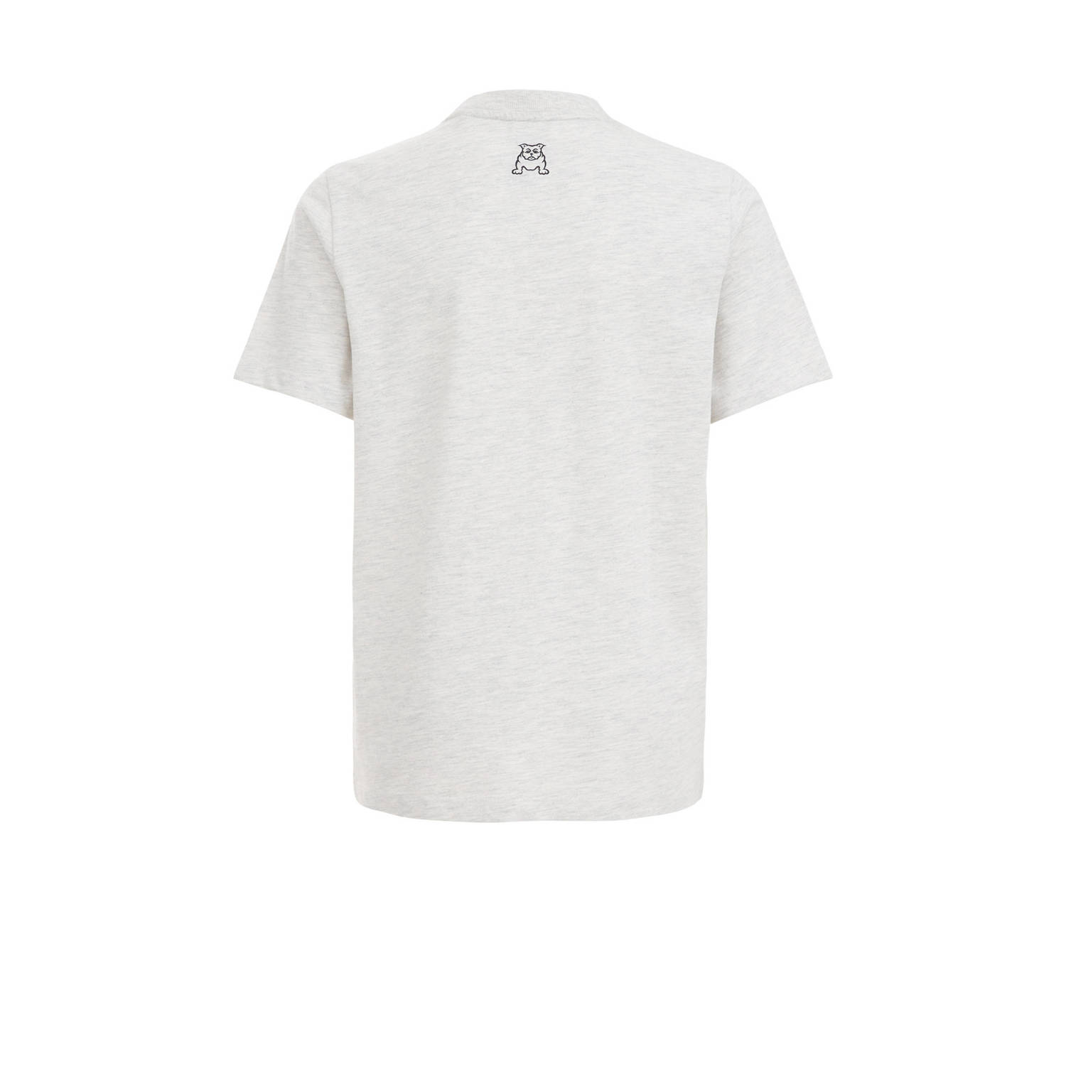 Salty Dog T-shirt met tekst white melange