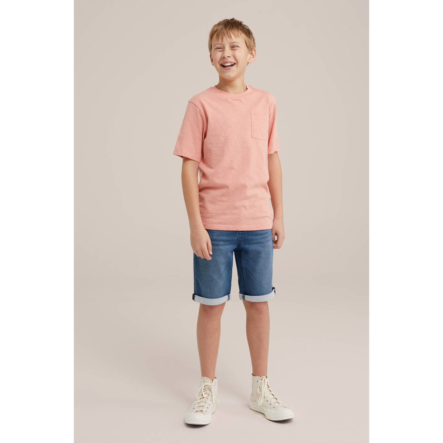 WE Fashion Blue Ridge T-shirt zalmroze