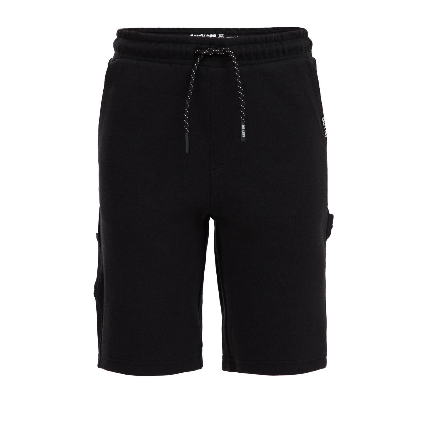 WE Fashion slim fit cargo short zwart