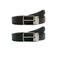 WE Fashion leren reversible riem zwart/donkerbruin