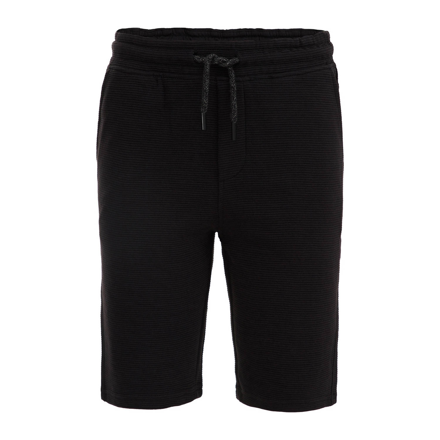 WE Fashion slim fit sweatshort zwart