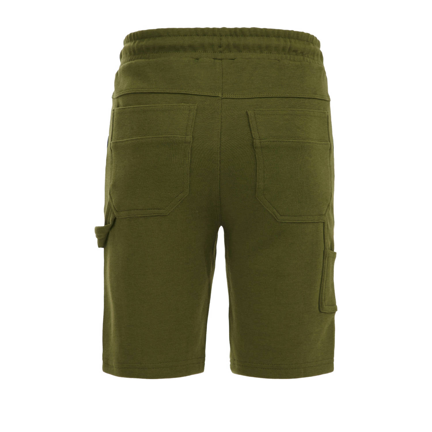 WE Fashion slim fit cargo short groen
