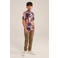 WE Fashion T-shirt met all over print rood/zwart/wit