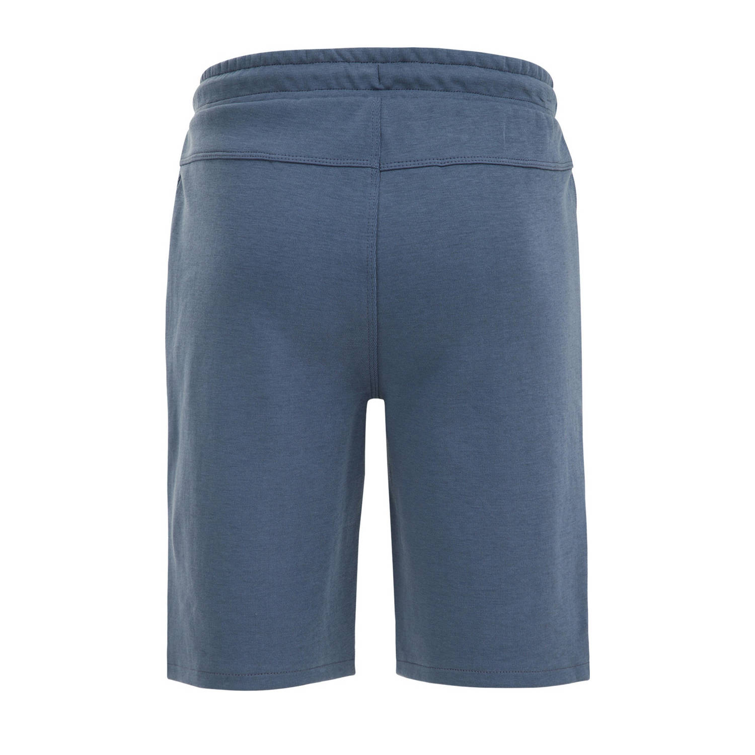 WE Fashion Salty Dog slim fit sweatshort blauw