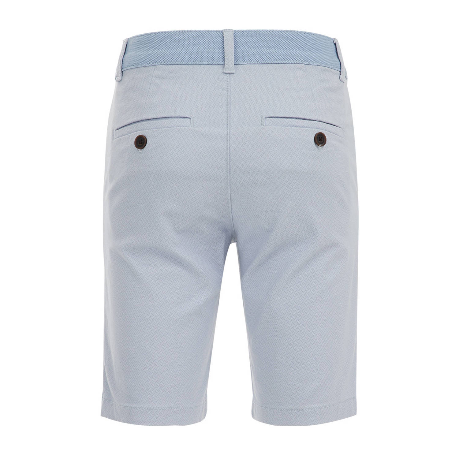 WE Fashion slim fit chino bermuda lichtblauw