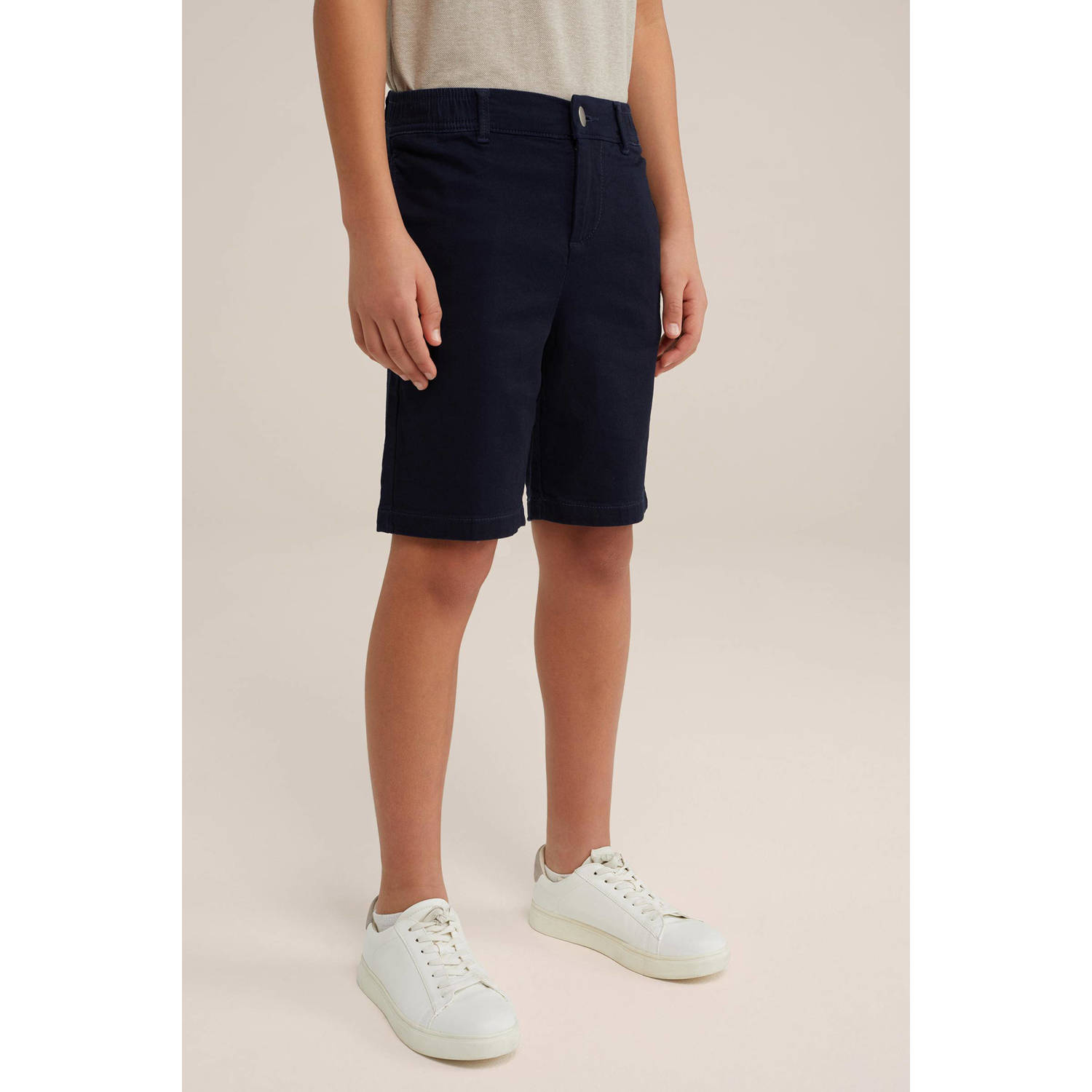 WE Fashion tapered fit chino short navy
