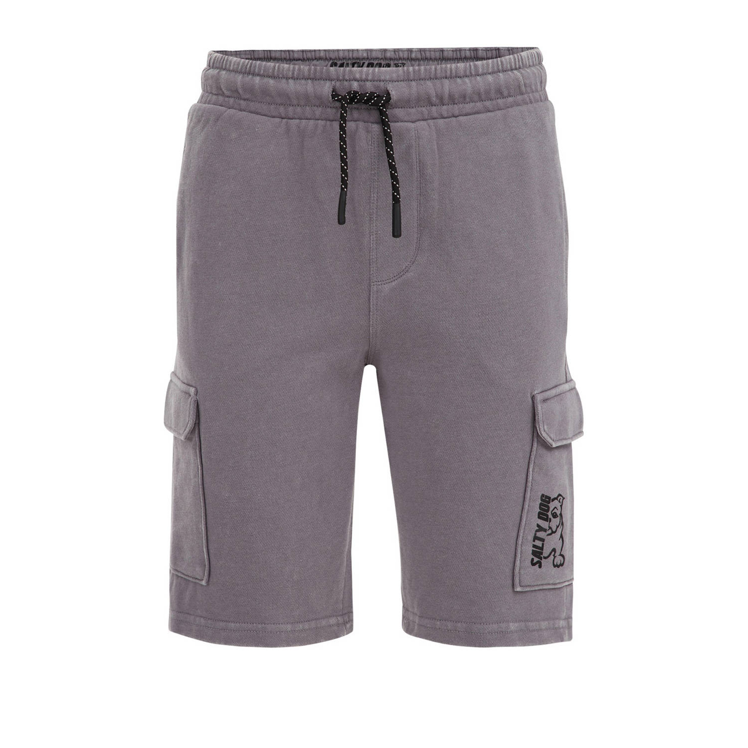 WE Fashion slim fit sweatshort grijs