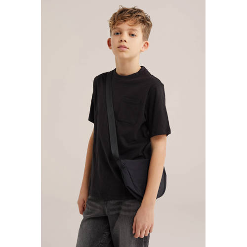 WE Fashion Blue Ridge T-shirt zwart afbeelding