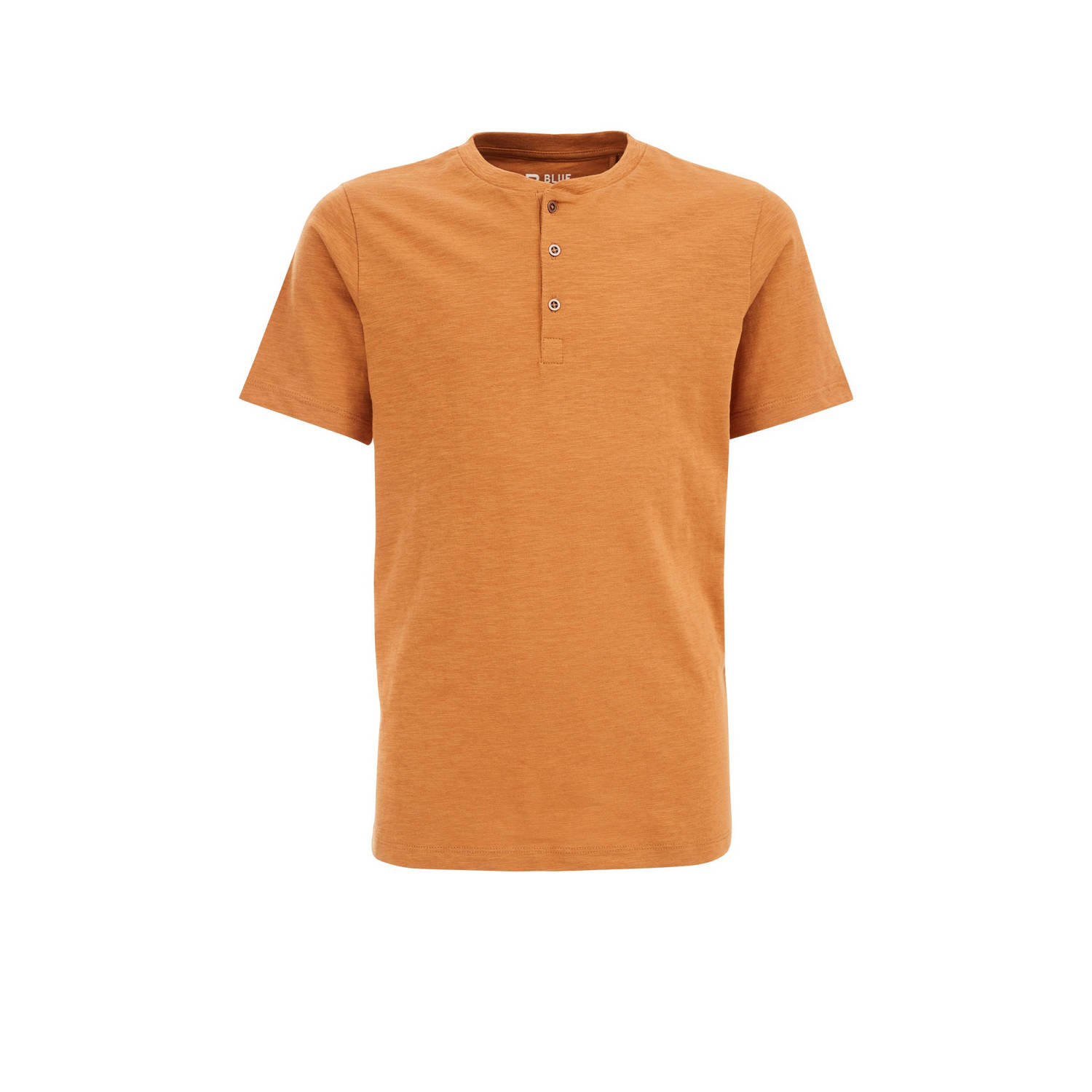 WE Fashion T-shirt oranje Jongens Katoen Ronde hals Effen 110 116