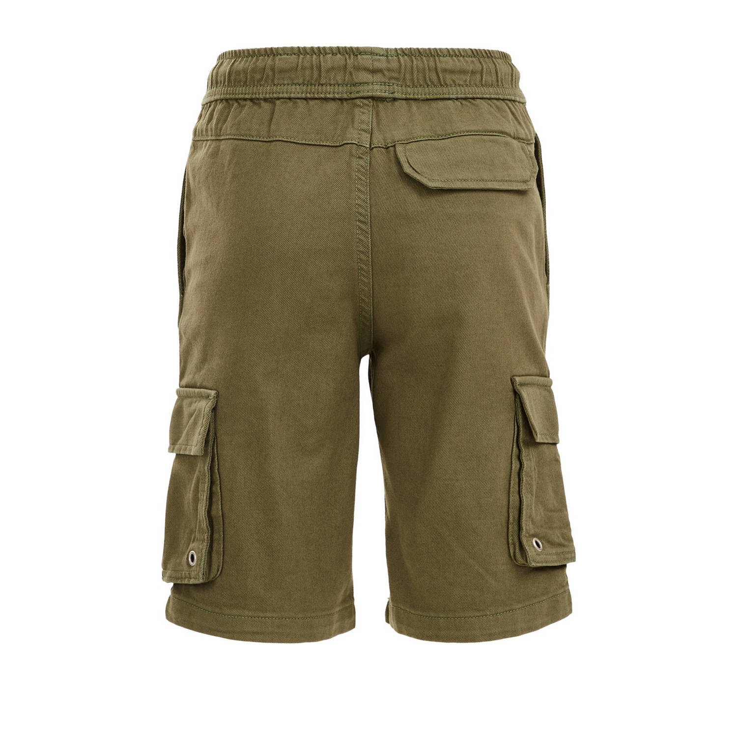 WE Fashion straight fit cargo short kaki