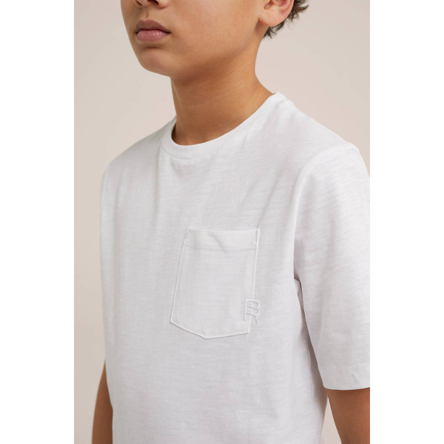 WE Fashion Blue Ridge T-shirt wit