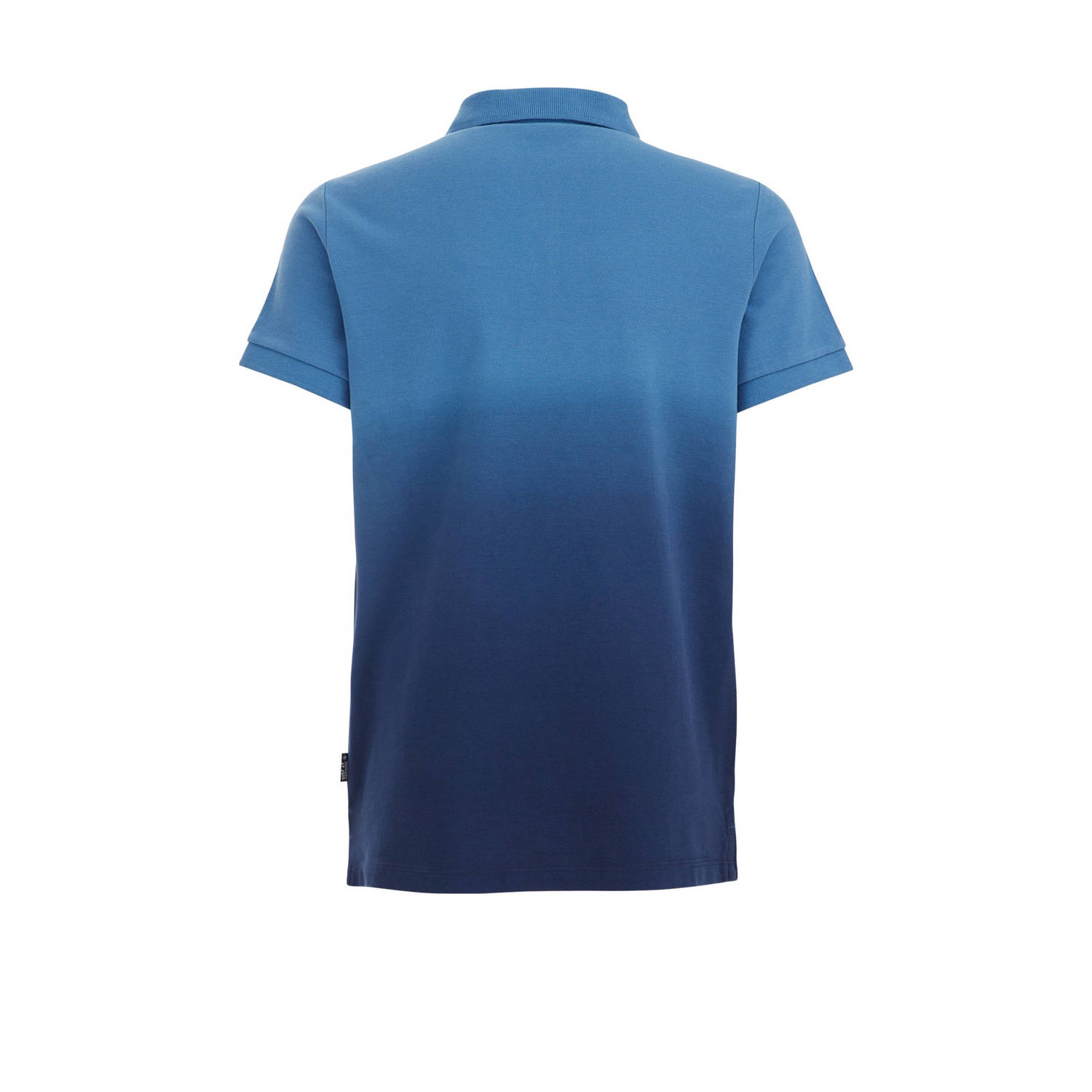 WE Fashion tie-dye polo blauw