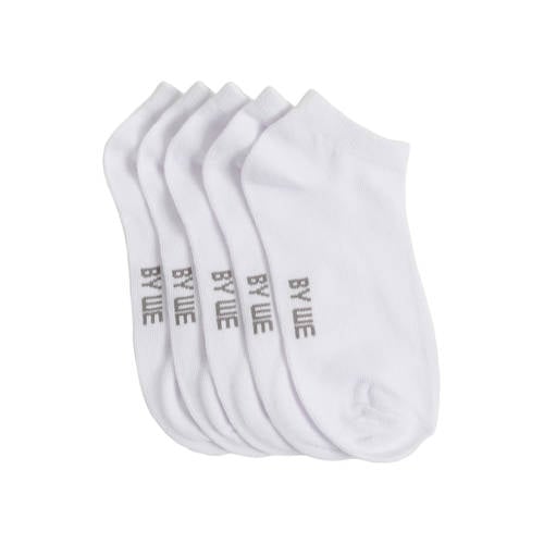 WE Fashion enkelsokken - set van 5 wit afbeelding