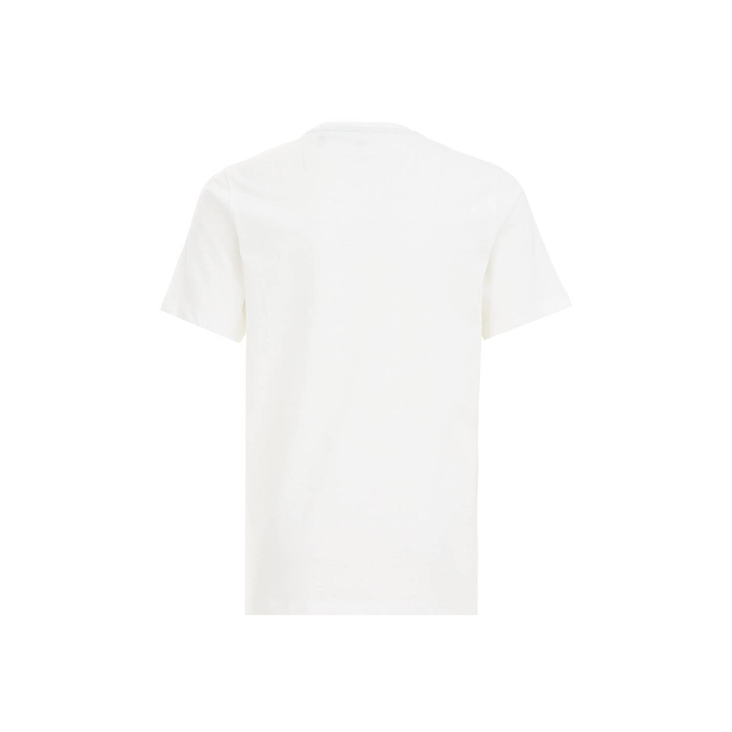 WE Fashion T-shirt met printopdruk wit groen