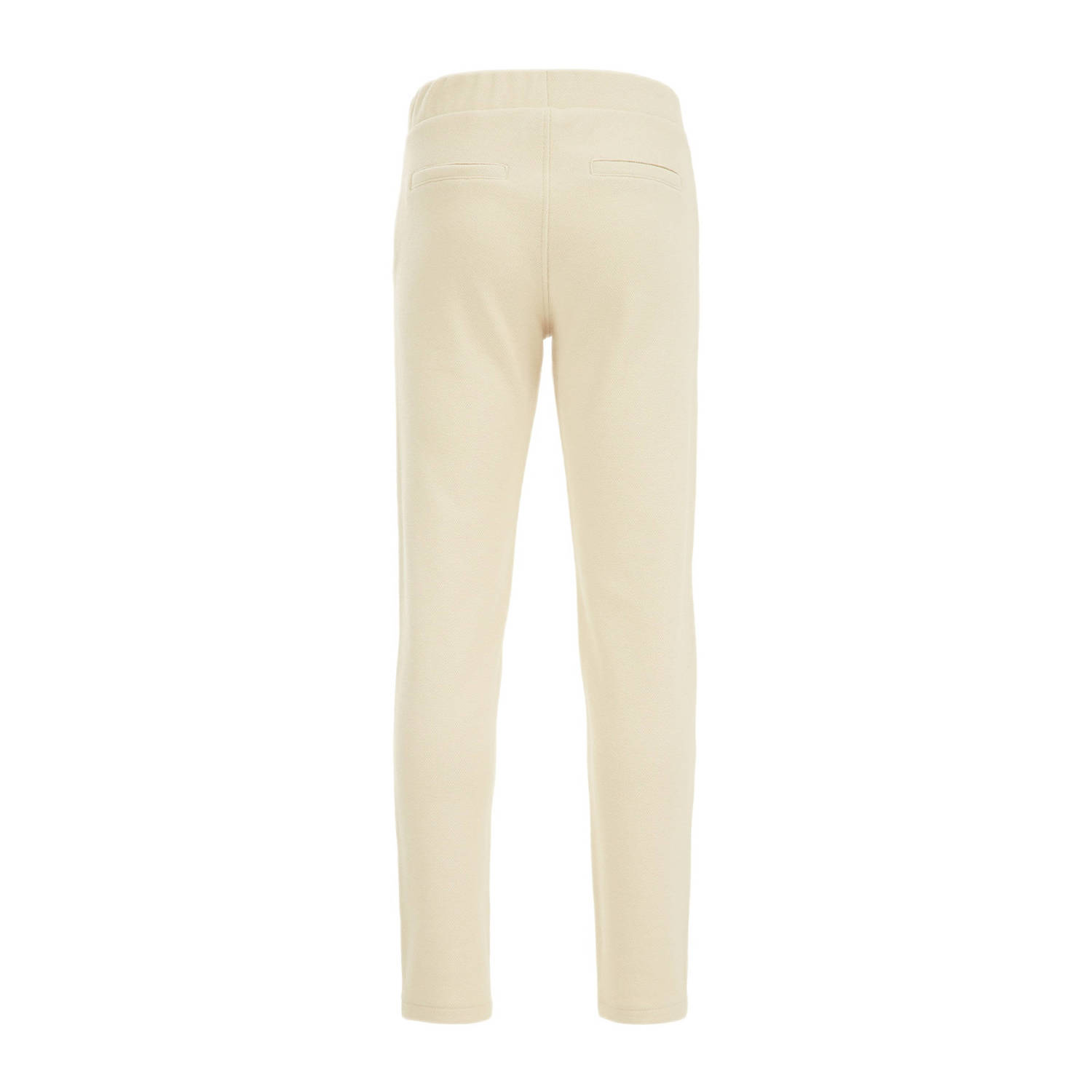 WE Fashion slim fit broek beige