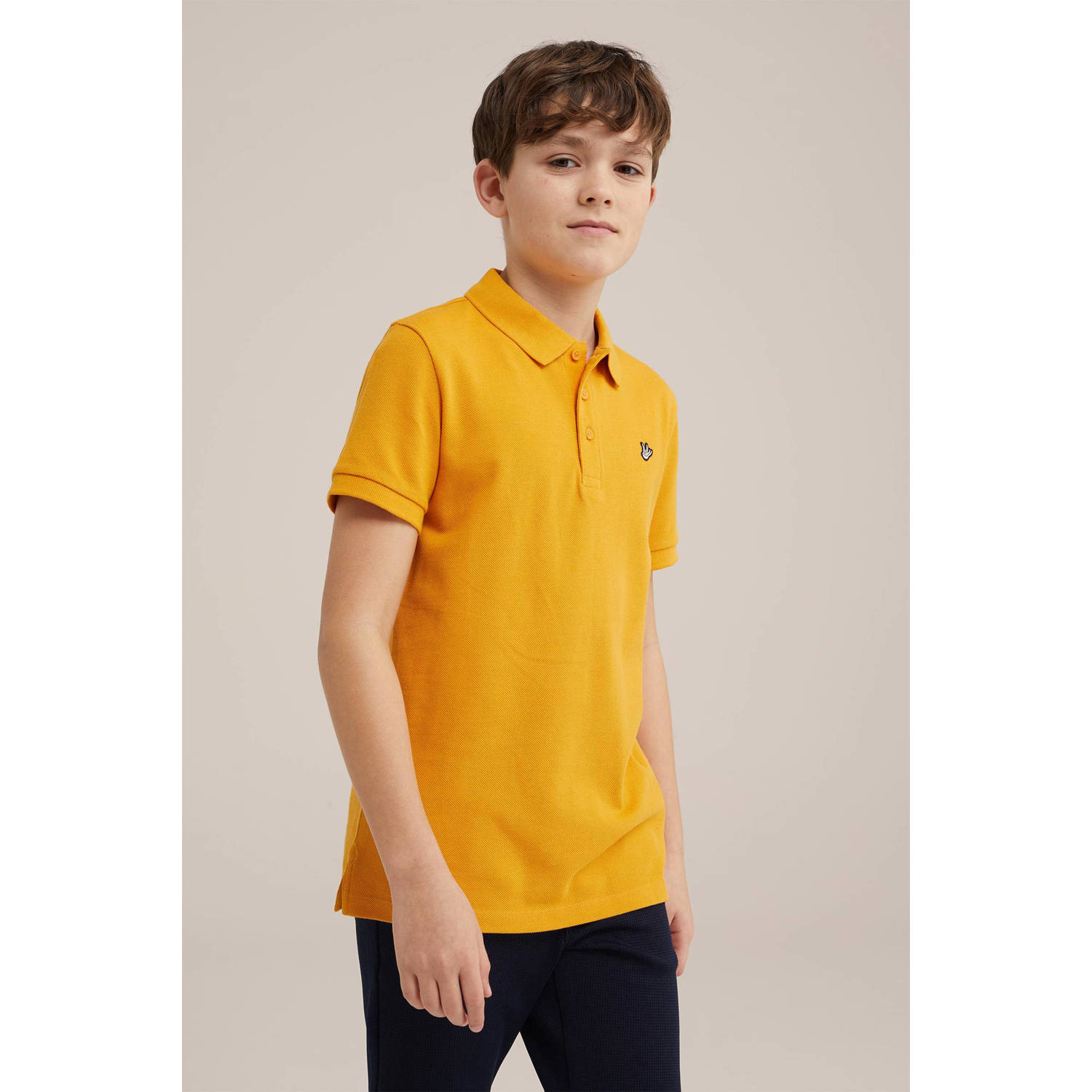 WE Fashion polo oranje