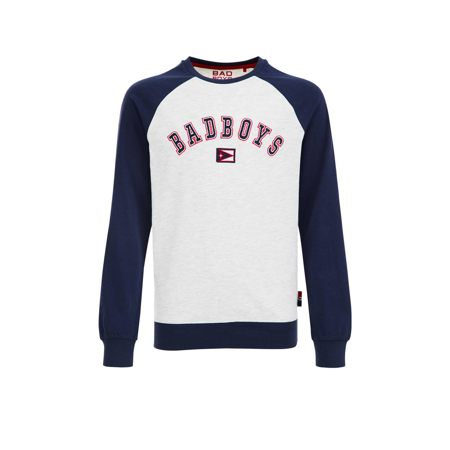 WE Fashion Bad Boys longsleeve lichtgrijs blauw