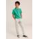 WE Fashion polo groen/blauw