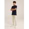 WE Fashion polo marineblauw