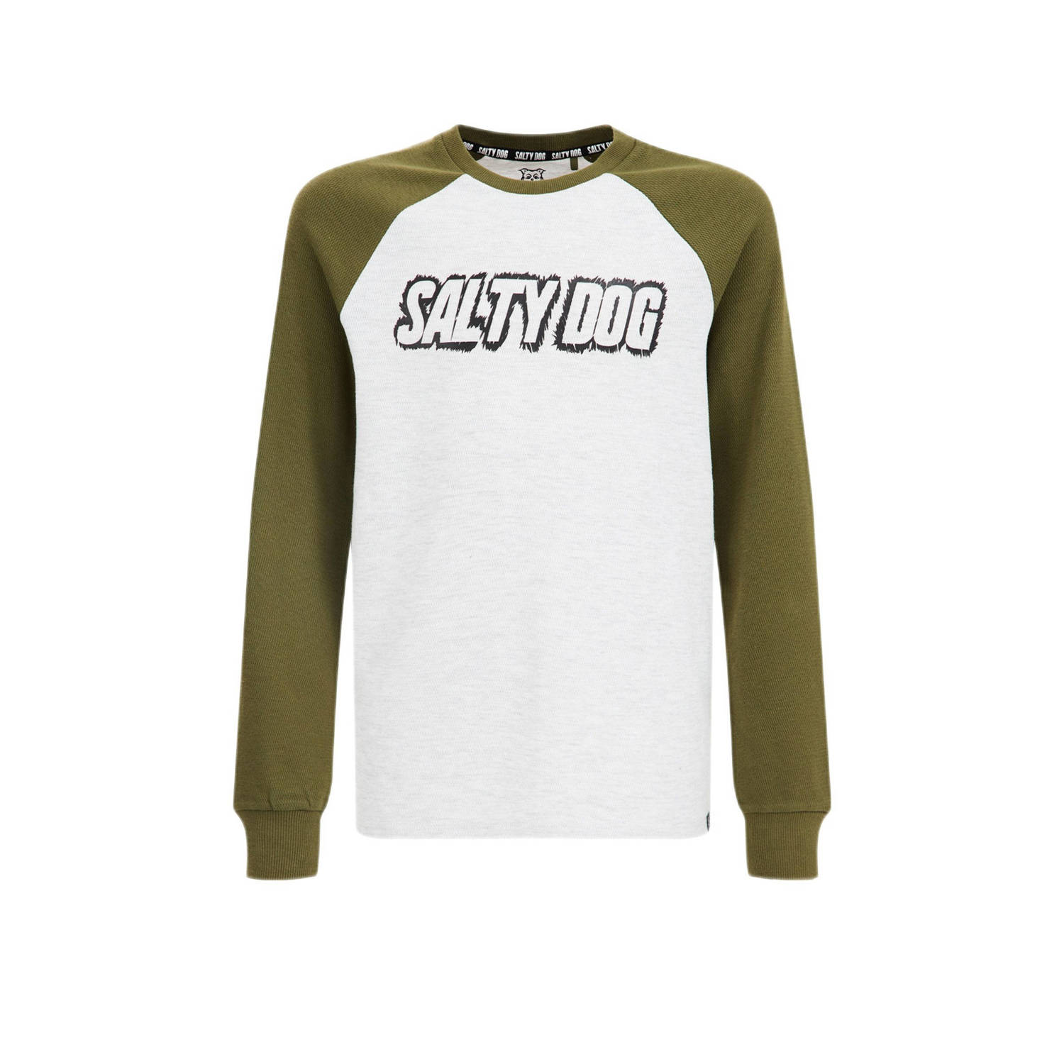 Salty Dog longsleeve wit groen