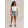 WE Fashion Curve ribgebreide singlet wit