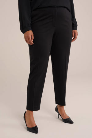 tapered fit broek zwart