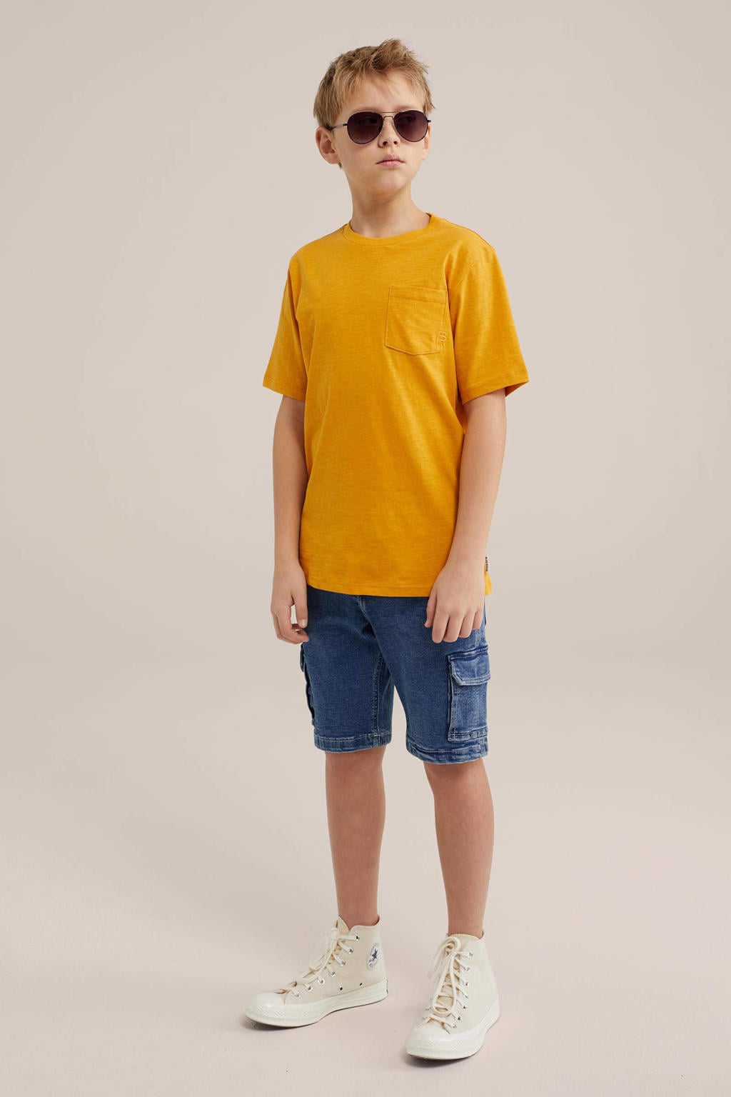 WE Fashion Blue Ridge T-shirt geeloranje