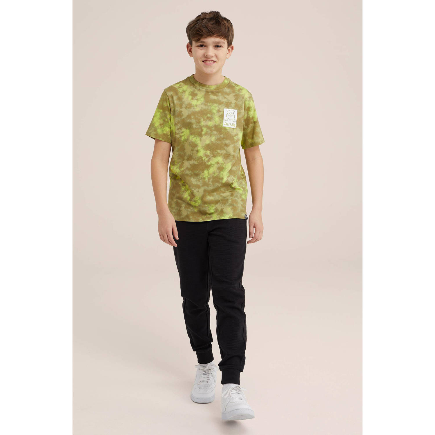 Salty Dog tie-dye T-shirt groen