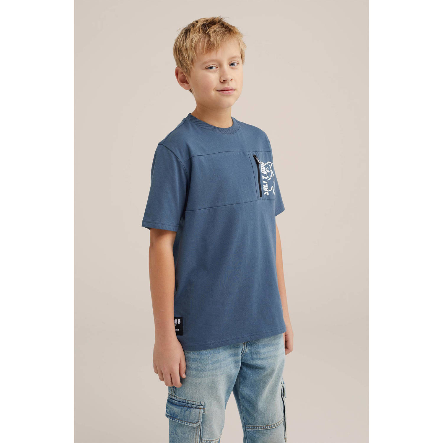 WE Fashion T-shirt blauw