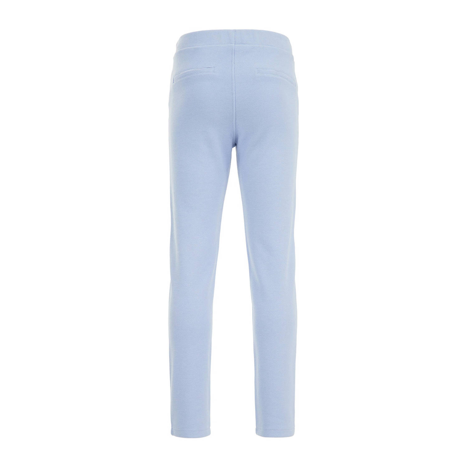WE Fashion slim fit broek lichtblauw