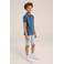WE Fashion polo donkerblauw