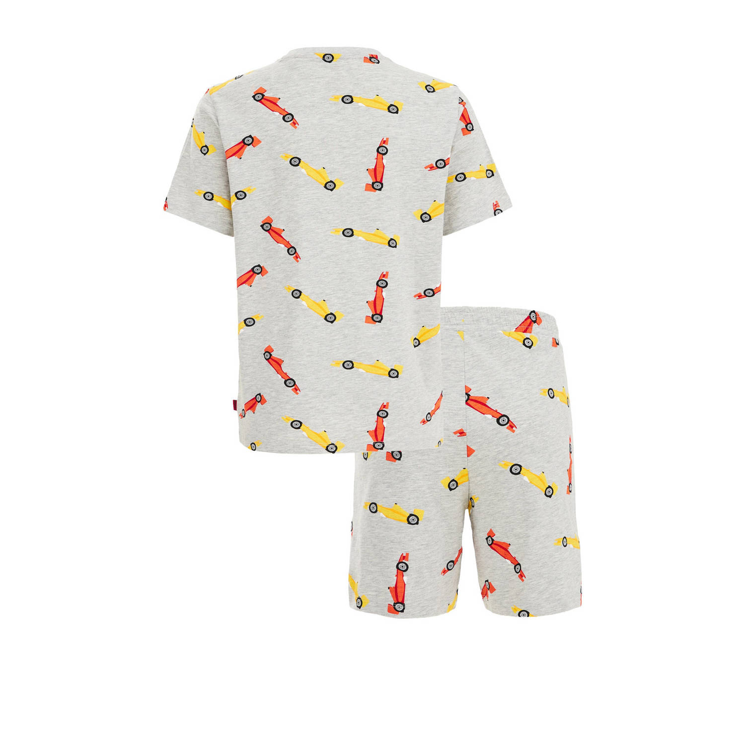 WE Fashion shortama met all over print grijs