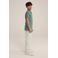 WE Fashion polo grijsgroen
