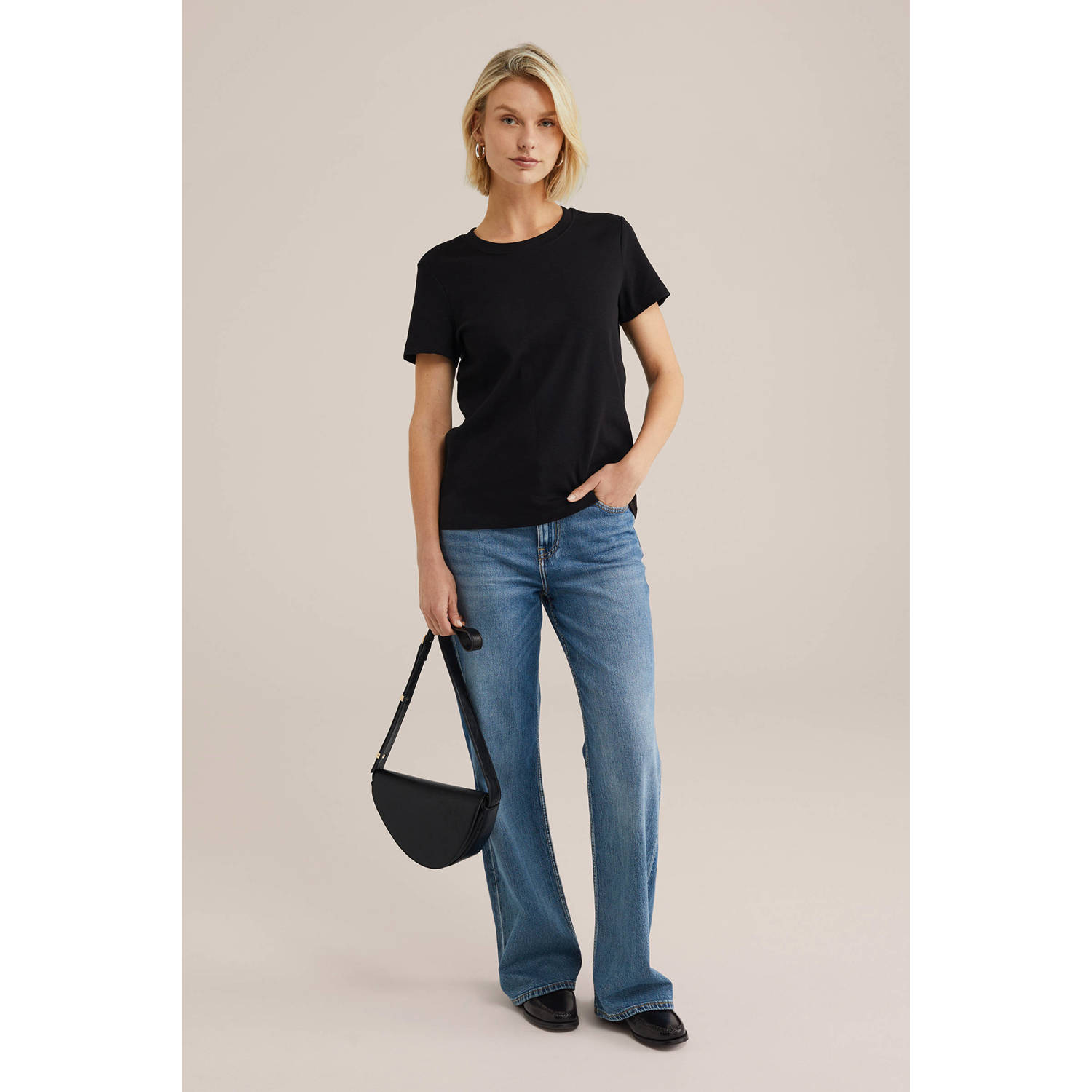 WE Fashion T-shirt zwart