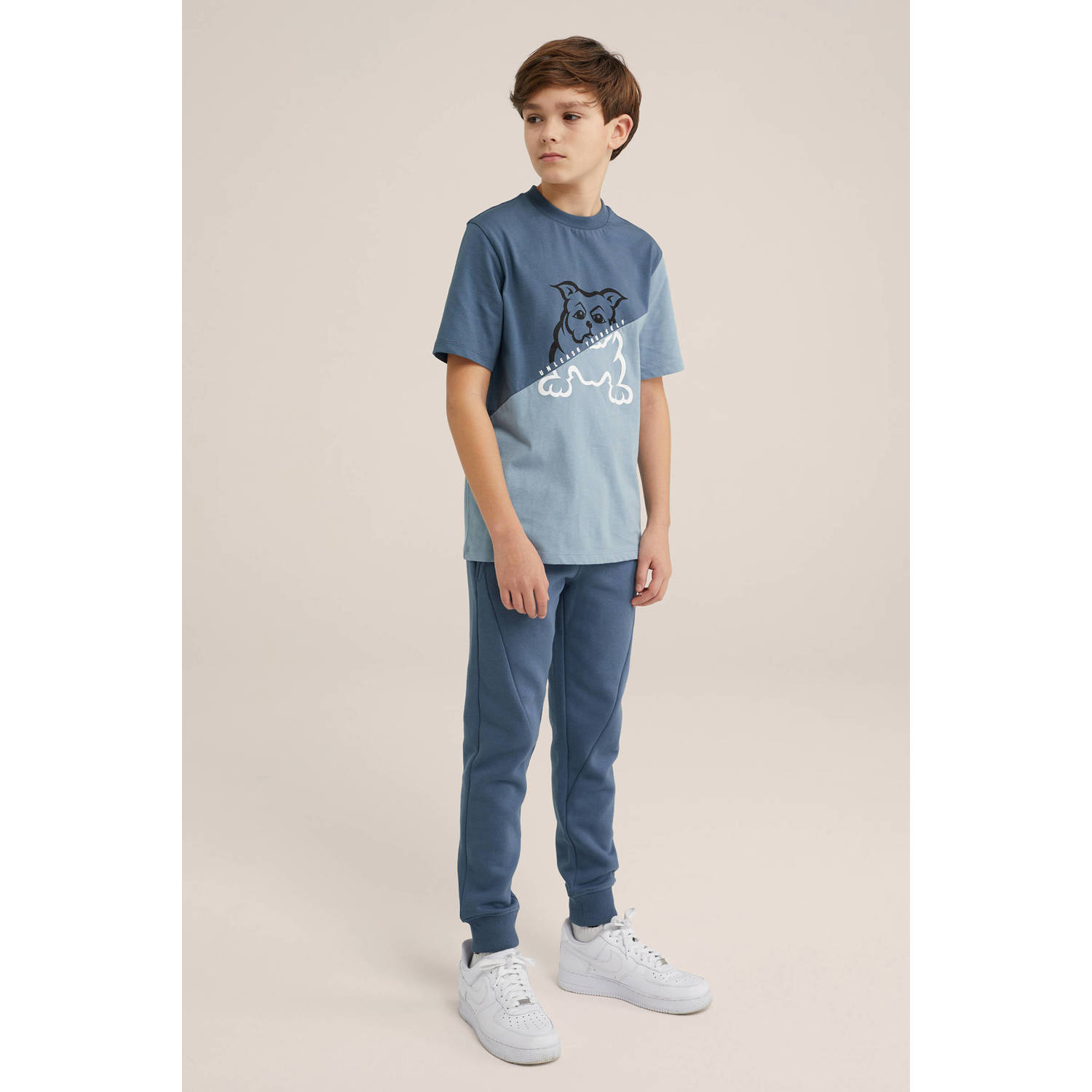 WE Fashion T-shirt grijsblauw