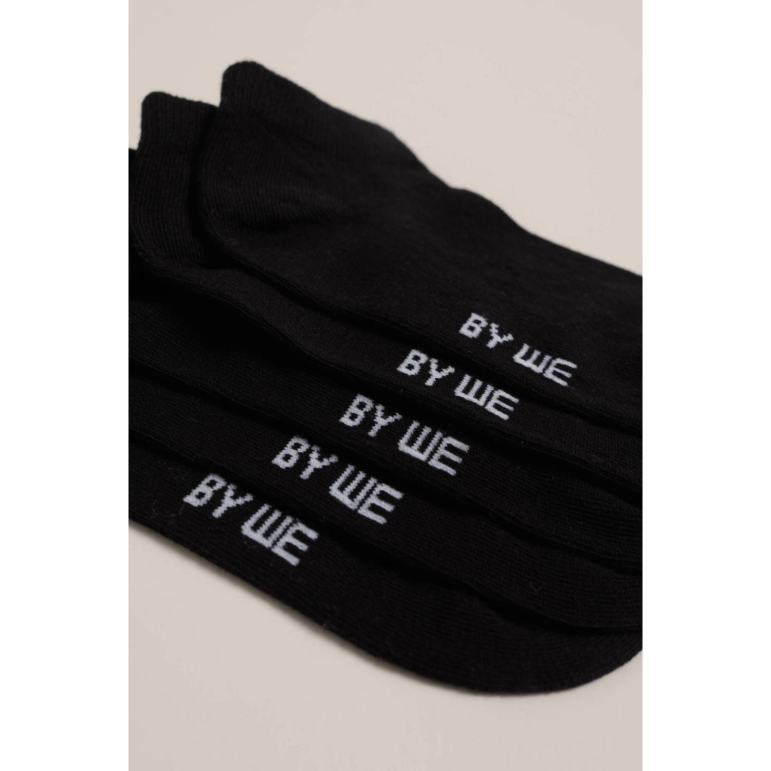 WE Fashion enkelsokken set van 5 zwart