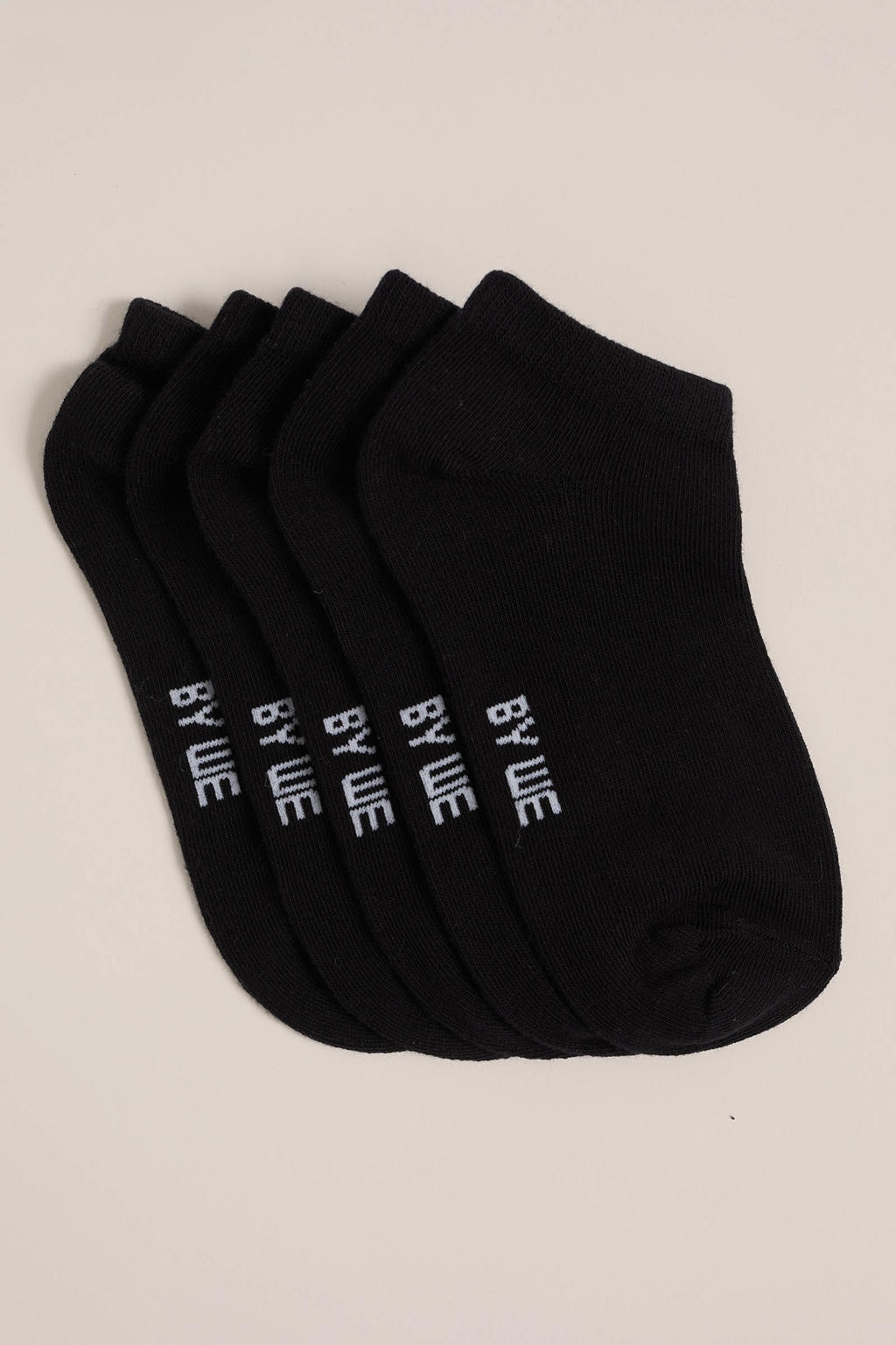 WE Fashion enkelsokken - set van 5 zwart