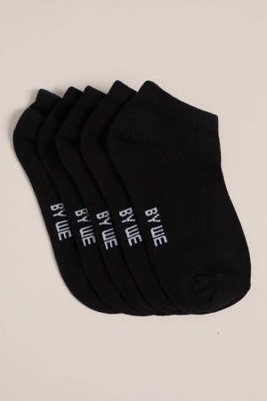 enkelsokken - set van 5 zwart