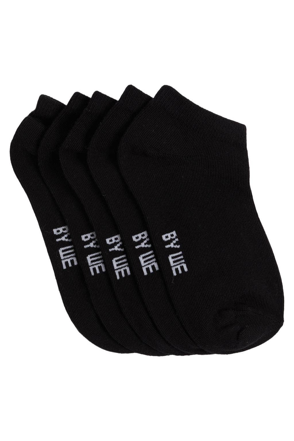 WE Fashion enkelsokken - zwart (set van 5)