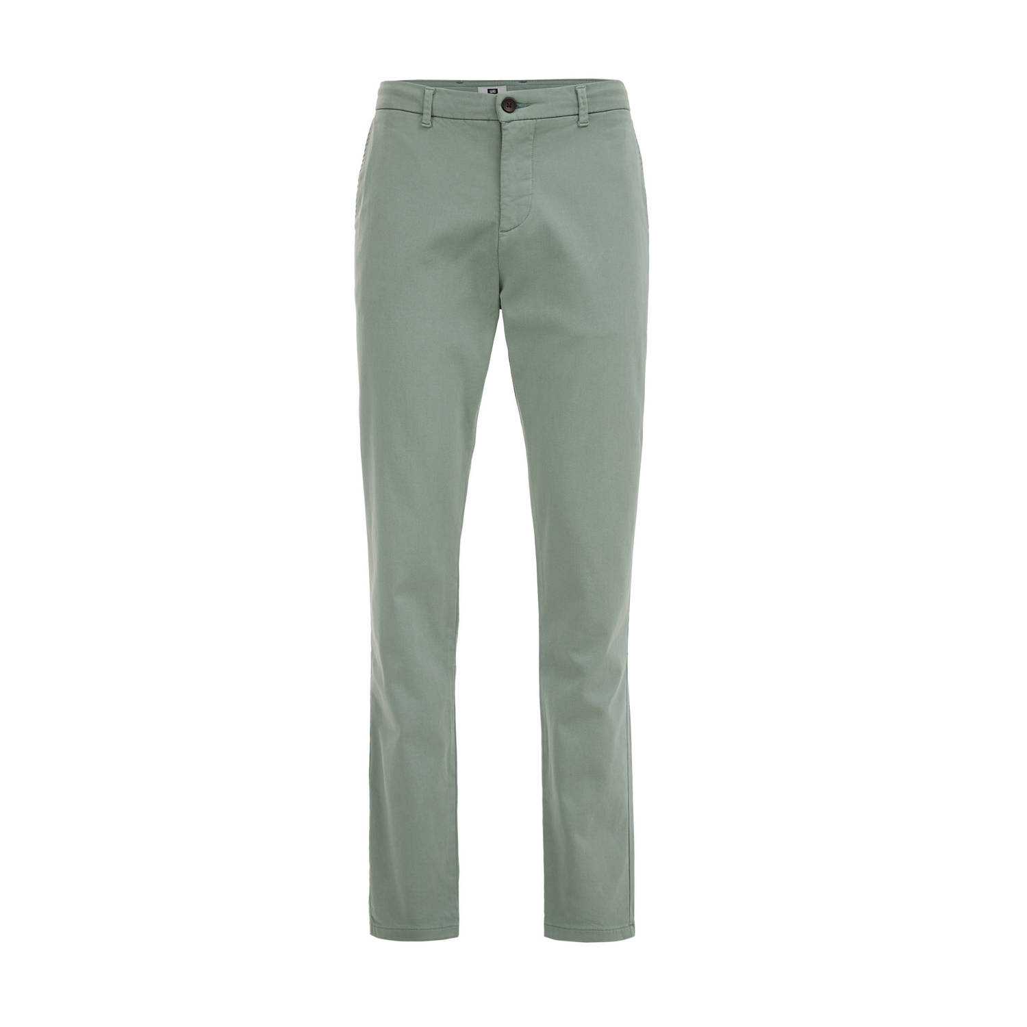 WE Fashion slim fit chino Bruno marble green