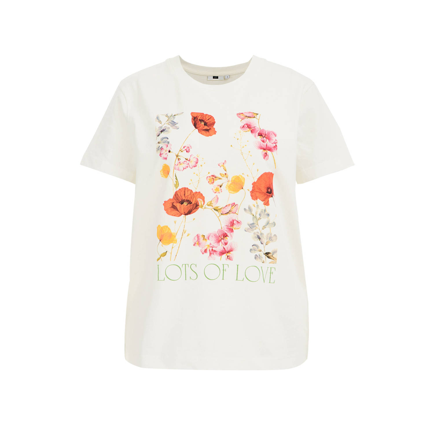 WE Fashion T-shirt met printopdruk wit