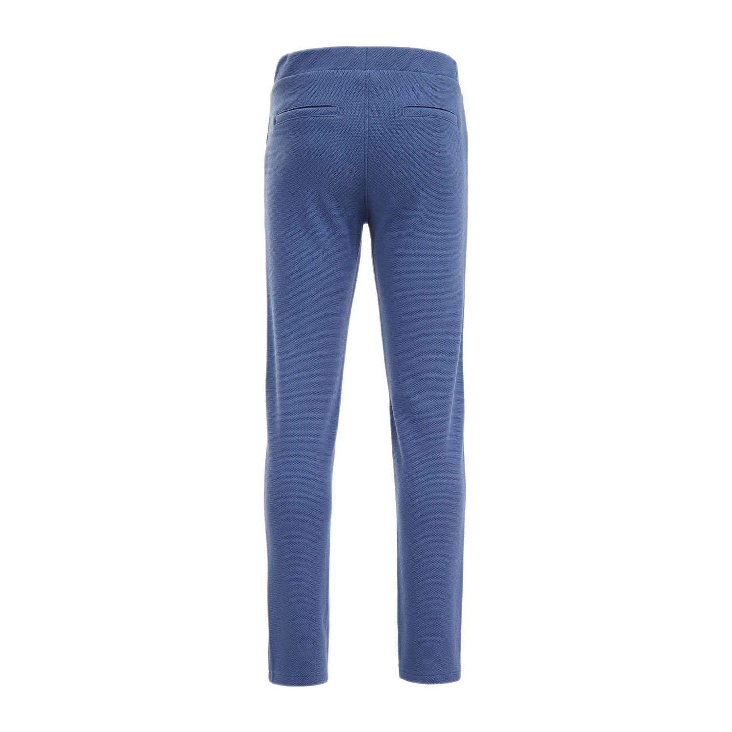 WE Fashion slim fit broek blauw