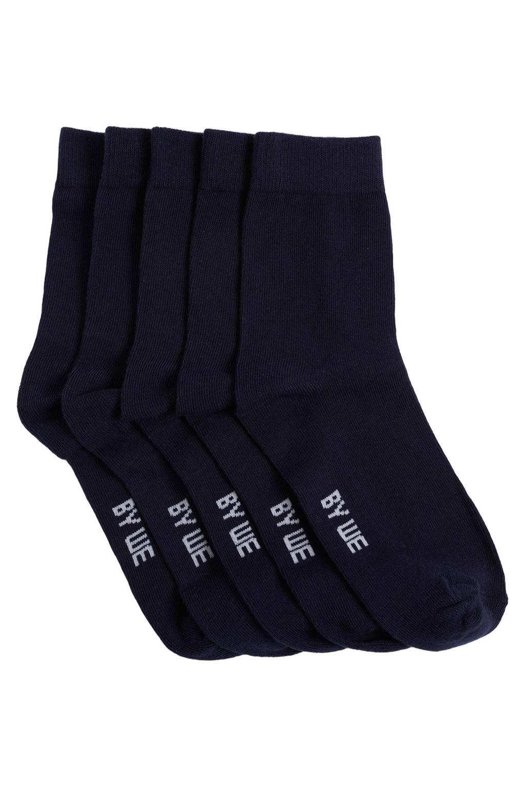 WE Fashion sokken - donkerblauw (set van 5)